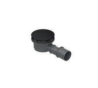 BetteCompact + garniture d'écoulement, latéral, débit d'écoulement 0,5 l/s, B568-035, Couleur: Ebonx mat
