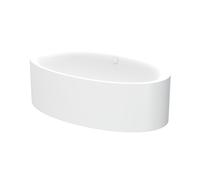 BetteEve Ovale Silhouette Baignoires en îlot, 1800x1000x450mm, 6043-000CFXXS,AS, Couleur: Blanc avec faux antidérapant