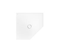 BetteFloor Caro receveurs de douche pentagonaux avec BetteGlasur Plus, 900x900mm, 7191-004PLUS, Couleur: Edelweiss mat