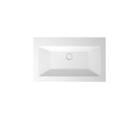 BetteLoft lavabo à encastrer, rectangulaire, 1 trou pour robinet, sans trop-plein, 800x495x100mm, A230-000HLW1,PW, Couleur: Blanc avec Glasur Plus