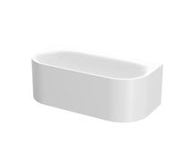 BetteLux Oval Silhouette I Baignoire en applique, 2 inclinaisons du dossier, 1700x800x450mm, 3415-000CWVVS,AS, Couleur: Blanc avec faux antidérapant