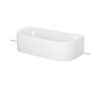 BetteLux Oval Silhouette I Baignoire en applique, 2 inclinaisons du dossier, 1900x950x450mm, 3417-000CWVVS,Plus, Couleur: Blanc avec Glasur Plus