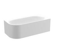 BetteLux Oval V Silhouette Baignoires d'angle, 2 inclinaisons du dossier, installation dans le coin droit, 1750x800x450mm, 3435-000CELVS, Couleur: Blanc
