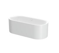 BetteLux Ovale Silhouette Baignoire îlot, en pose libre, 2 inclinaisons du dossier, 1700x750x450mm, 3465-000CFXXS,AS, Couleur: Blanc avec faux antidérapant