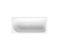 BetteOcean Baignoires rectangulaires, installation, trop-plein à l'arrière, côté pieds à droite, 1500x700x450mm, 8858-000Plus, Couleur: Blanc avec Glasur Plus
