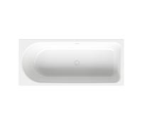 BetteOcean Baignoires rectangulaires, installation, trop-plein à l'arrière, côté pieds à droite, 1800x800x450mm, 8856-000AS, Couleur: Blanc avec faux antidérapant