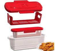 Better Breader Shaker Bowl 2 Piece Breading Shaker Container Kitchen Gadget