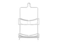 Better Living Products Tier Shower Caddy Étagère de douche avec deux étagères. gris