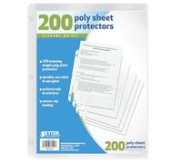 Better Office Products Lot de 200 protège-feuilles