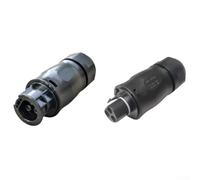 Betteri BC01 Prise femelle + fiche mâle AC 3 broches IP68 étanche pour onduleur (F+M), compatible avec les câbles d'un diamètre de 10 à 13 mm