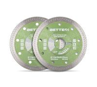 BETTERI Disques à tronçonner, 115 mm x 22,23 mm, extra fin, diamanté, pour coupe-carrelage, meuleuse d'angle, pour couper les carreaux durs, le grès cérame, la céramique, le marbre, segment : 10 mm