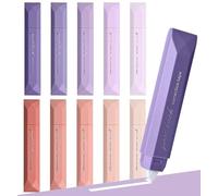 BetterJonny 10 PCS Rubans Correcteurs, 6mx5mm Souris Correcteur Blanc avec Capuchon Protecteur Correcteur Souris Rouleaux de Correction Roller pour Papeterie Fourniture Scolaire (5Violet+5Rose)