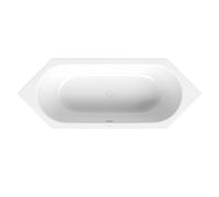 BetteStarlet Hexa baignoire hexagonale à encastrer, 2 places, forme intérieure ovale, 2100x800x420mm, 2080-000AS, Couleur: Blanc avec faux antidérapant