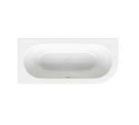 BetteStarlet IV Baignoire à encastrer, forme spéciale, 2 places, forme intérieure ovale, coin à gauche, 1650x750x420mm, 6650-000AS, Couleur: Blanc avec faux antidérapant