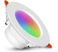 bettght LED Downlight Tuya Smart WiFi plafonnier réglable RGB + CW + WW lampe de projecteur commande vocale(4 Pieces,9W)