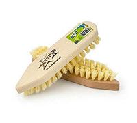 Bettina - Brosse à récurer en bois et fer pour carrelage et terrasse.