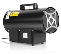 Bettizia Chauffage à gaz direct 30 kW, Canon à gaz, débit d'air 650 m³/h, Chauffage à gaz avec tuyau, détendeur, pour bouteille de propane/butane