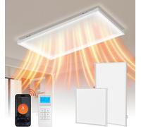 Bettizia Chauffage infrarouge 770 W | Chauffage au plafond avec thermostat | Panneau chauffant avec télécommande | avec protection des bords