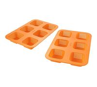 Betty Bossi 2078125 Moule à Petits Pains (en Duo) en Orange, Plastique