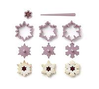 Betty Bossi, emporte-pièces « Cookie Cutter Snowflake, lot de 3 », en plastique (lot de 8 pièces), pour biscuits et petits gâteaux