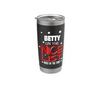 Betty On The Nice List Nom de Noël amusant Betty Gobelet isotherme en acier inoxydable double paroi