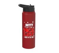 Betty On The Nice List Nom de Noël amusant Betty Stainless Steel Insulated Water Bottle