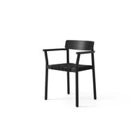 Betty TK9 Chaise de Salle à Manger avec Accoudoirs Noir