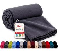 Betz de Luxe Couverture Polaire Plaid en Polaire Taille 130x170 cm qualité 180 g/m² Couleur Anthracite