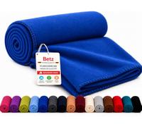 Betz de Luxe Couverture Polaire Plaid en Polaire Taille 130x170 cm qualité 180 g/m² Couleur Bleu