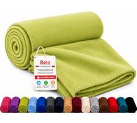 Betz de Luxe Couverture Polaire Plaid en Polaire Taille 130x170 cm qualité 180 g/m² Couleur Vert Clair