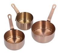 Beufee 3PCS Tasse à Sauce à Trempette en Acier Inoxydable, Plat à Sauce avec Poignée Mini Bols à Trempette Tasses à Condiments pour Condiment Ketchup Apéritif Maison Fête