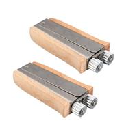 Beufee Cadre de Ruche apicole, 2 pièces tendeur de câble en Acier Inoxydable, Outil de sertissage, équipement d'apiculture, Outil à Main de Ruche d'abeille avec Roues en métal et m