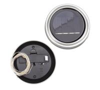 Beufee Couvercle de lumières solaires pour bocaux Mason, 2 pièces, 20 LED, guirlande lumineuse féerique, lumières de lucioles solaires, couvercles pour bocaux normaux de 6.6 pieds