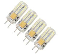 Beufee Lot de 4 ampoules LED GY6.35 à deux broches, 6 000 K, 3 W, 48 LED, halogène, pour lampe de bureau, lampe d'appoint, lampe de table, 12 V