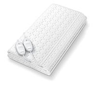 Beurer TS 26 Chauffe-matelas double XXL pour 2 personnes, 150 x 140 cm, surmatelas chauffant avec 2 zones et 3 niveaux de température, système de sécurité, lavable en machine