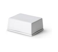Beurrier 12 x 10 cm, blanc, céramique, Continenta