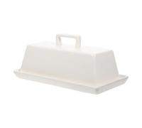 Beurrier avec Couvercle en Céramique Blanc, Usage Restaurants | Plateau à Beurre, Facile à Nettoyer, Étanchéité Correcte, Chauffage Micro-ondes Direct