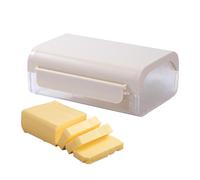 Beurrier avec couvercle hermétique et coupe-légumes intégré - Porte-beurre moderne pour plan de travail - Récipient à fromage et plateau à beurre pour une utilisation dans la ferme, la maison