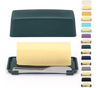 Beurrier avec couvercle pour comptoir, Kyraton Beurrier Plastique Avec Couteau à Beurre Polyvalent En Acier Inoxydable, Boite A Beurre Pour Frigo, Cadeau De Cuisine Pour Femme, Mère