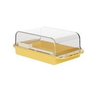 Beurrier avec couvercle, récipient de rangement transparent et hermétique de style maison de campagne, élégant porte-baguettes de beurre avec outil de coupe et de séparation intégré, porte-tranches de