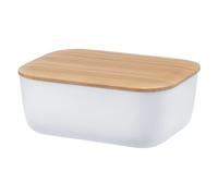 Beurrier BOX-IT 15 cm, blanc, plastique / bambou, RIG-TIG