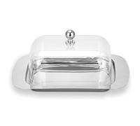 Beurrier en acier inoxydable - 250 g - Cloche à beurre avec couvercle | Beurrier en plastique, restaurant, maison, rangement