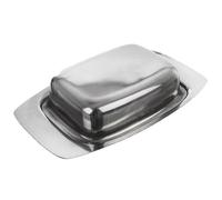 Beurrier en acier inoxydable - Orion - 18 5x12x8 cm - Argenté - Lave-vaisselle - Conserve la fraîcheur - Matériaux sûrs