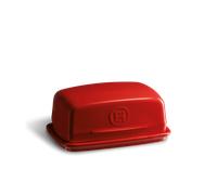 Beurrier en céramique 17x12 cm Rouge Grand Cru