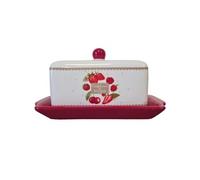Beurrier en céramique - Fraises