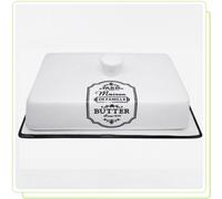 Beurrier en céramique blanche - forme ergonomique MR20030-45