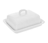 ORION Beurrier en porcelaine avec couvercle et poignée pour beurre 250 g