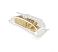 Beurrier en Plastique avec Couvercle Transparent et Spatule(White)