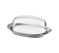 Guzzini Beurrier EVERYDAY – Plastique transparent Gris ciel d'hiver – 20 x 12,3 x h7,5 cm