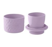 Beurrier Français, Présentation Élégante, 10 × 9 Cm, Pot À Beurre En Silicone Avec Couvercle, Support De Récipient B-utters Avec Conduite D'eau, Utilisation Polyvalente, Pour Les Cuisiniers À Domicile